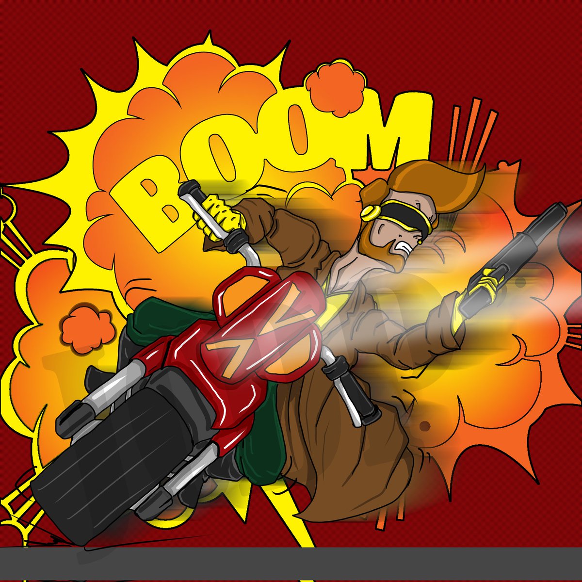 Joejei13's tweet image. New Hero.. Gunmen on pursuit... 🤟😁 #JCDP #illustrations #Illustrator #cartoon #CartoonArt  #Design