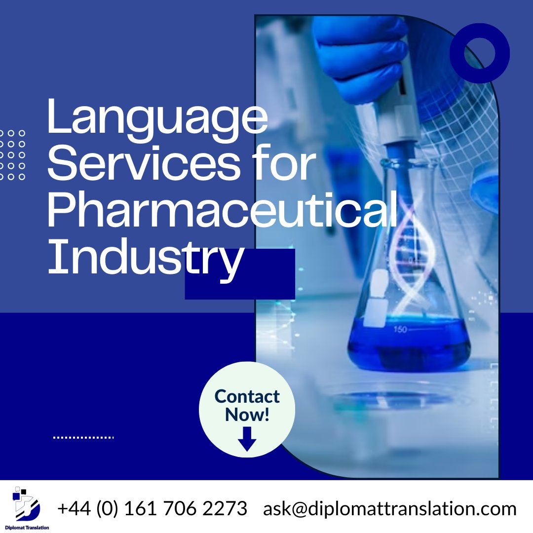 Take Advantage of Diplomat Translation's Tailored Language Solutions for the Pharmaceutical Industry!
Visit: diplomattranslation.com/industries/pha…

#pharmaceuticaltranslation #l10nsolution #localization #TranslationServices #languages #t9n #l10n #LanguageServices #xl8 #i18n #g11n #linguistics