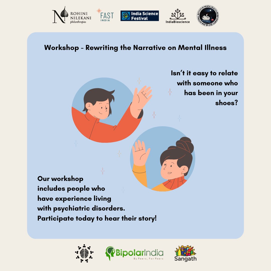 Tomorrow is the last date to register for our workshop sign up now! You can also visit our booth 'Mind Mela' to play fun games & learn brain facts. Link in next tweet!

Can't wait to see you at @IndSciFest 2024!
#neuroscience #brainresearch #mentalhealth #sciencefestival