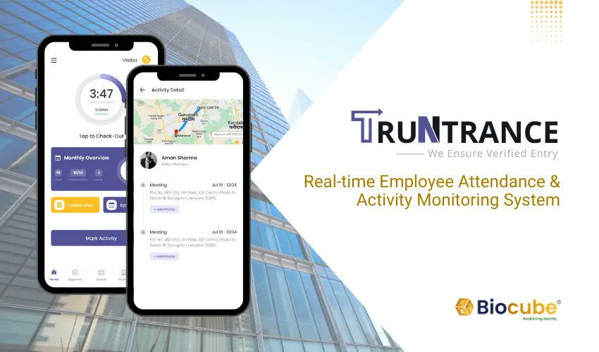 Biocube’s #TruNtrance meets the modern-day and next-gen #AttendanceSystem needs through its cutting-edge #facerecognition technology. The solution is designed to assure #security, convenience, and insights on multiple aspects. Read our blog to know more: biocube.ai/blog/truntranc…