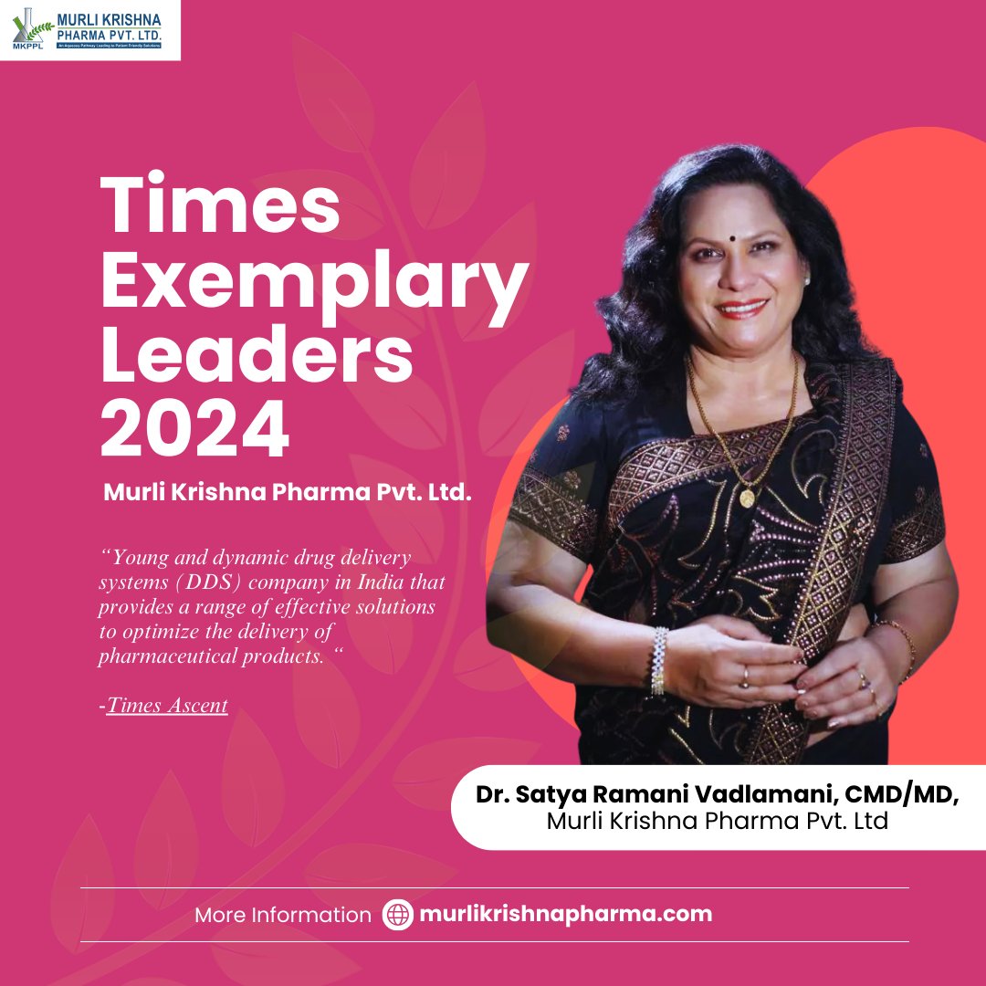 Congratulations!! 🎊🎊@SatyaVadlamani CMD/MD of @MurliPvt82608 Ltd, has been featured in '@timesascent  for 'Times Exemplary Leaders 2024'.

Read More at: timesascent.com/articles/times…