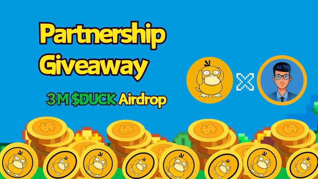 🚀 Partnerhip Giveaway Alert! 
🎉 @SillyDuckSol is the most generous duck on #Solana 
💰 30 lucky winners will share 3M $DUCK (300$ worth). 🦆

To Enter:
1️⃣ Follow @SillyDuckSol @Iam_chukka_
2️⃣ Like + RT + tag 3 friends
3️⃣ Join Telegram group t.me/SillyDuckSol
4️⃣ Comment