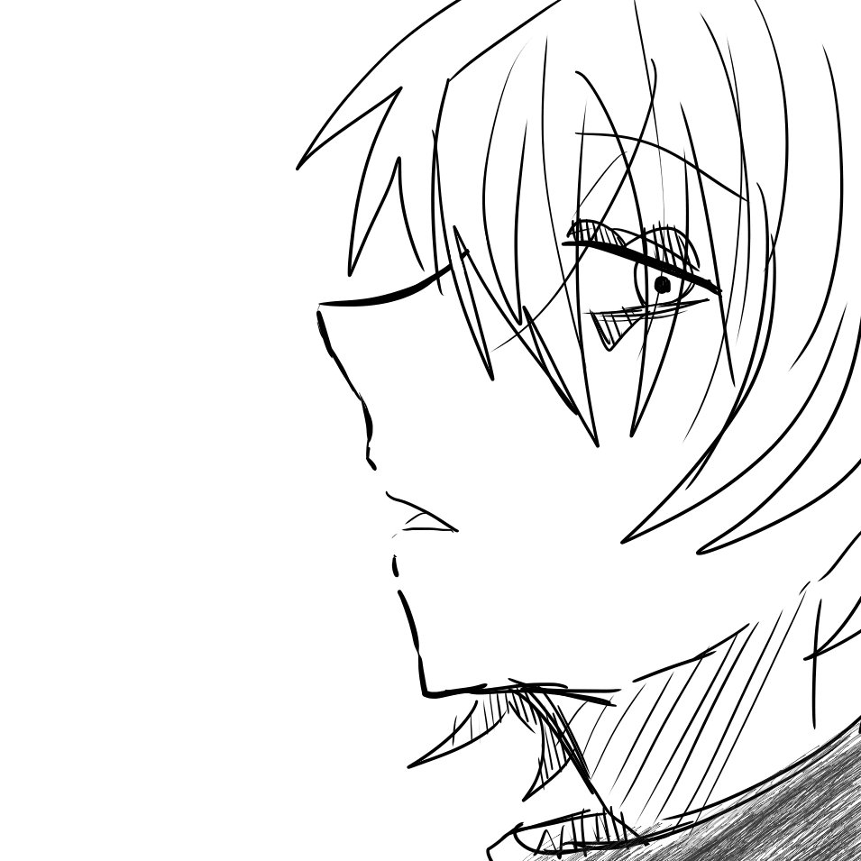 STRBR_ituki's tweet photo. #ゲバるなら俺らに注文どうぞ ＃イラスト
＃俺ゲバスト
落書き(？)横顔難しい(((？) https://t.co/FcL9wvD8ci