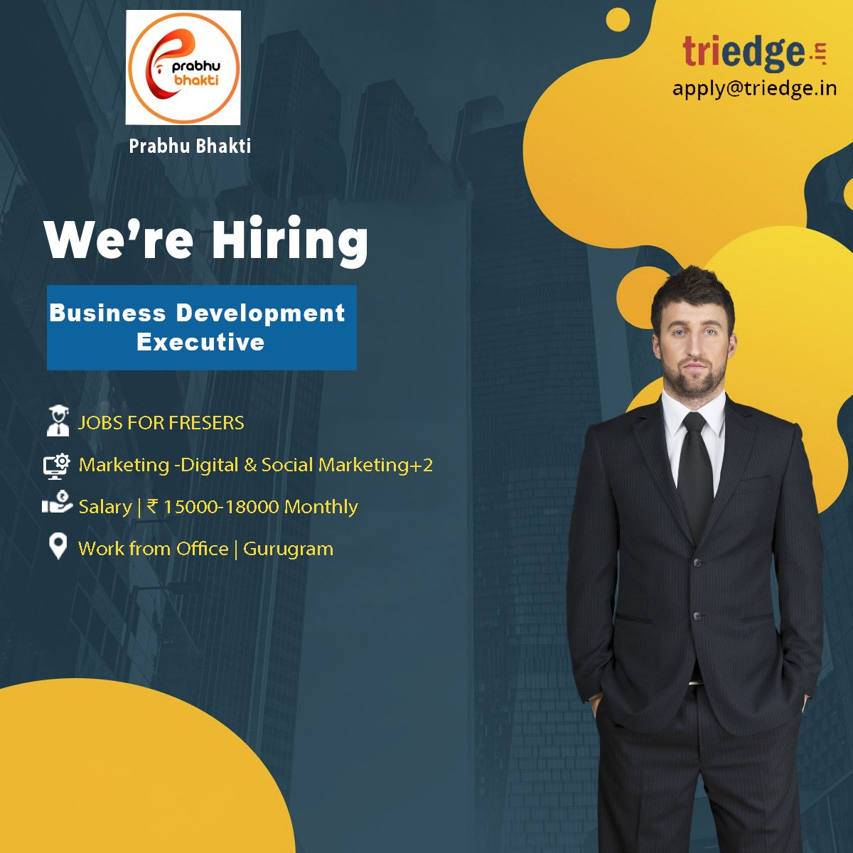 #Jobs #BusinessDevelopmentExecutive 

Prabhu Bhakti  is providing opportunities for the role of Business Development Executive 

. Apply with your resume at apply@triedge.in.
