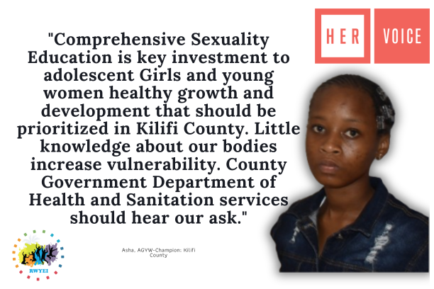 RisingWinners's tweet photo. Knowledge is power and the power+self-agency to address New HIV infections HIV related deaths, teenage pregnancies and stand against #SGBV in Kilifi County sits in the access to comprehensive sexuality education. #AGYWCall #HerVoiceMatters #syphillis https://t.co/IfjcotPTib