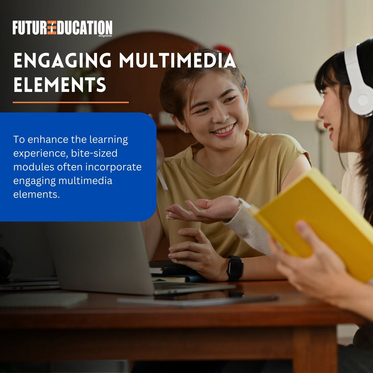 futureedumagz's tweet image. Bite-Sized Learning: A New Strategy for Teaching
It, often referred to as microlearning, involves breaking down educational content into small, easily digestible units.
Read More: futureeducationmagazine.com/bite-sized-lea…
#BiteSizedLearning #Microlearning #TeachingStrategy #EdTech