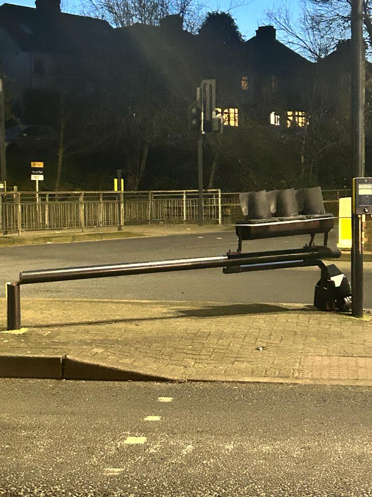 Though some would try to excuse this behaviour as 'very deep rooted' make no mistake, this is needless unthinking vandalism with the potential for serious consequences. This is the junction at Carlton Parade Orpington.