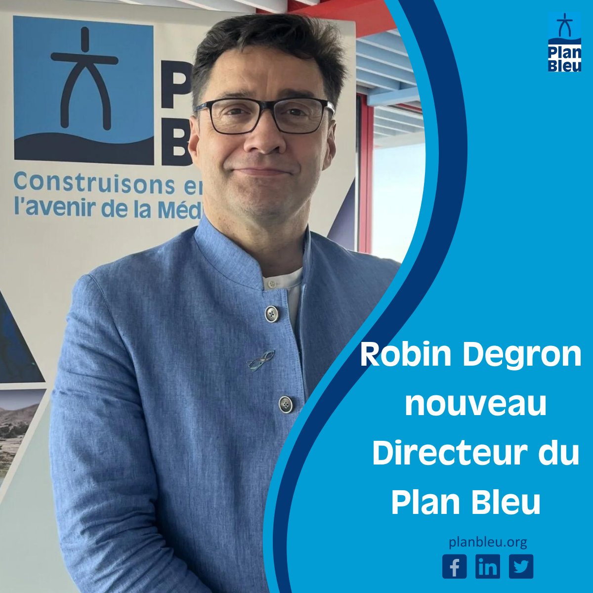 📢 [NOMINATION] Robin Degron is our new Director at Plan Bleu, he replaces François Guerquin since January 1, 2024. Congratulations 👏 🌎 For 30 years, he has worked on governance and financing of sustainable development. 📎 More information: lnkd.in/d4kKGznb