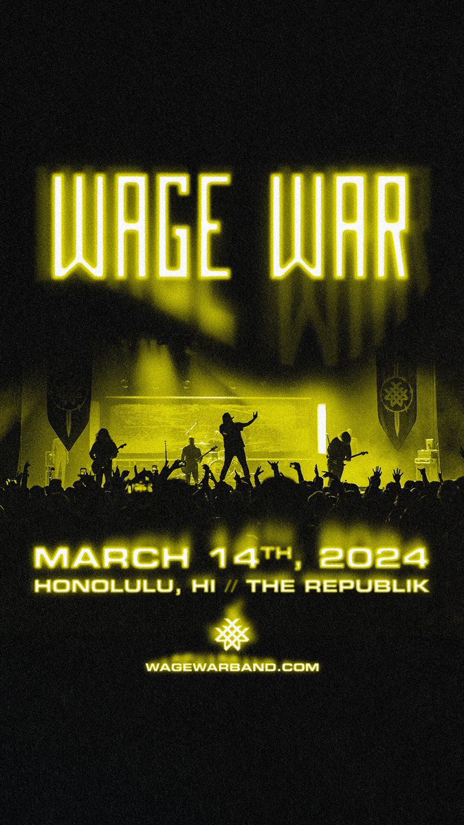 3月のKNOTFEST Australiaに出演するWage Warがその流れでハワイ公演も行う模様。
日本にも来い来い