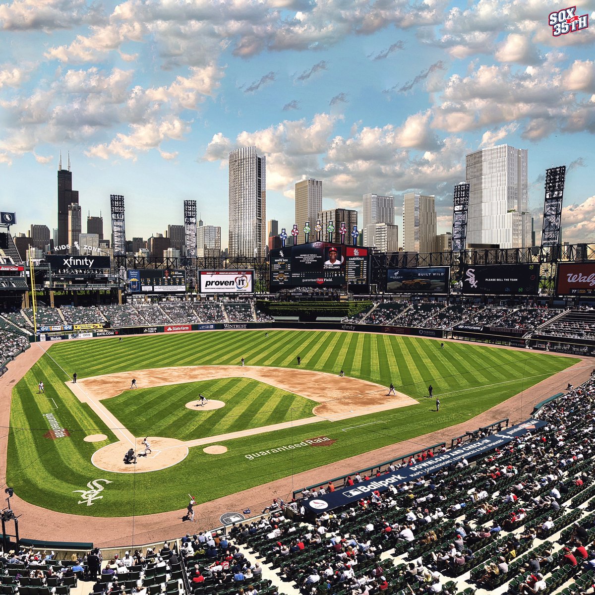 SoxOn35th's tweet image. That skyline view. 

🎨: @bsonnn4