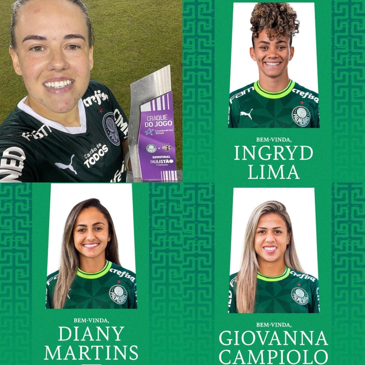 mayatalor4's tweet image. O @Palmeiras_FEM quer mesmo ser o @SCCPFutFeminino , 8 ex Corinthianas (9 que ainda tem a Chu).
