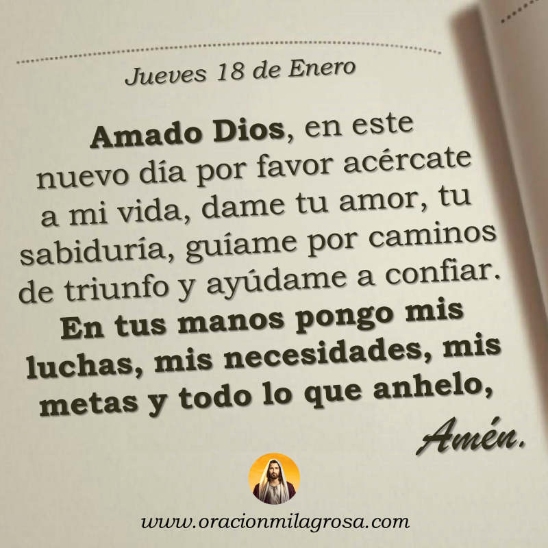 oracion_milagro's tweet photo. Oración para el jueves 18 de enero de 2024: https://t.co/rG7y4l8mdF