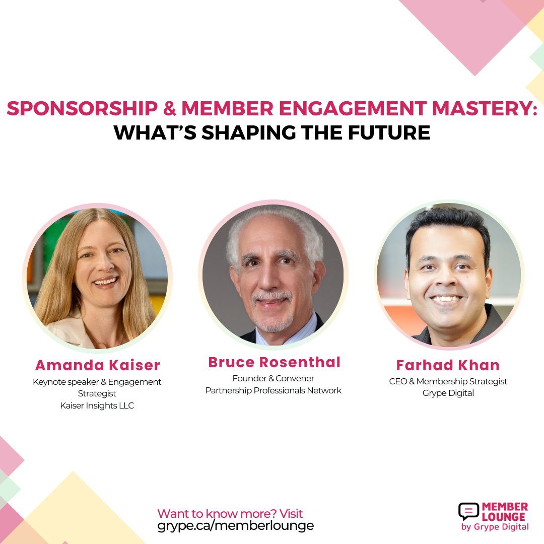 Are you looking for winning engagement strategies to future-proof your association? Watch our full podcast episode with member engagement specialist Amanda Kaiser, corporate sponsorship guru Bruce Rosenthal and expert digital strategist Farhad Khan! hubs.ly/Q02gttDr0