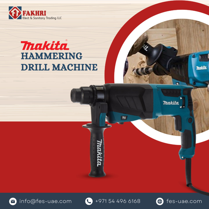 Are you looking for a powerful drill that can handle the task? A strong Makita hammering drill for accuracy and effectiveness is available from Fakhri Elect.

Visit fes-uae.com today!
.
.
#fesuae #drillpower #electricaltools  #makitadrill #diyprojects