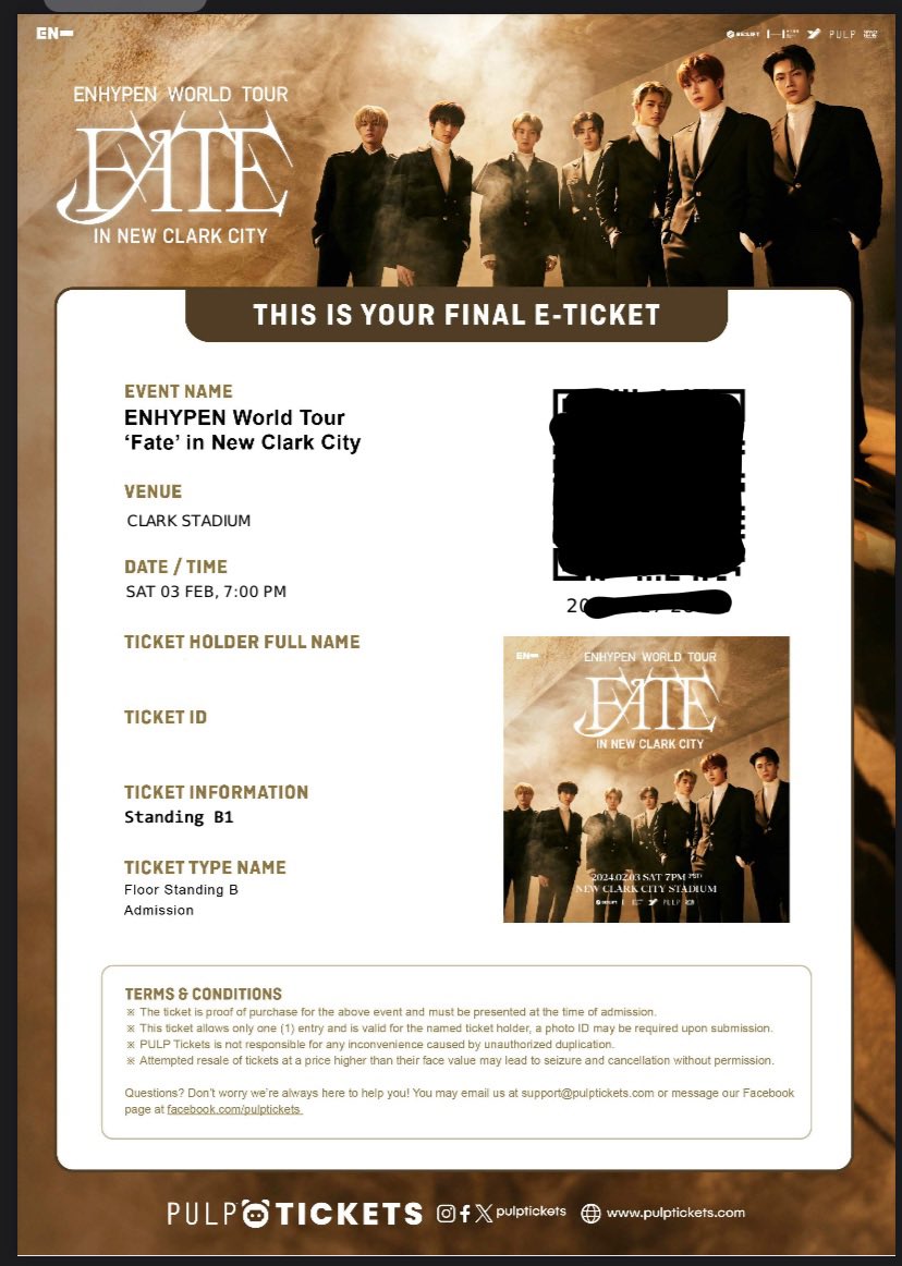xyrqna's tweet photo. WTS LFB

Enhypen Fate Tour in NCC Ticket
(1) FLOOR STANDING B1, ADMISSION 
         
selling it for: 7,300 (og price: 7,500+100 online fee)
— willing to ticket transfer since posted na guidelines 

RFS: conflict sched https://t.co/bBnHcbfHh8