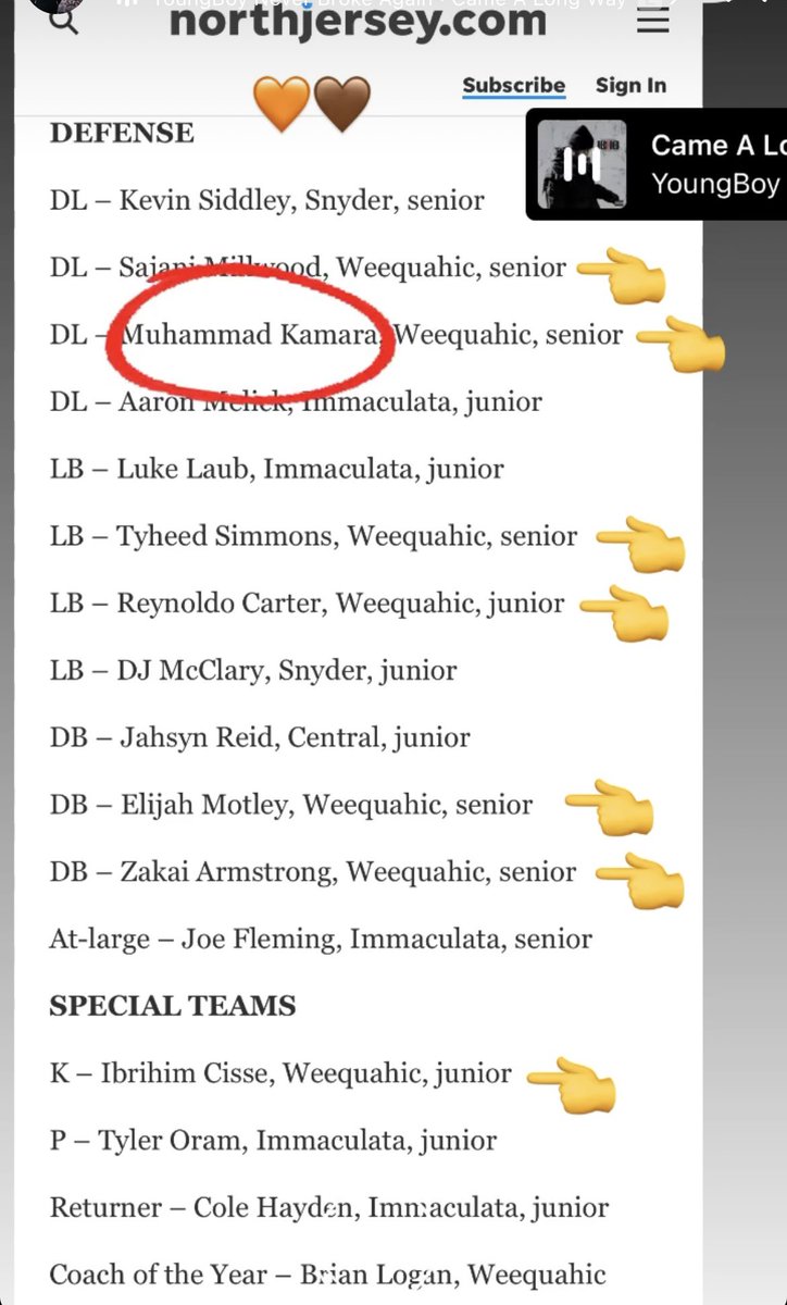 4Mohammedkamara's tweet image. NATIONAL WHITE 1ST TEAM DEFENSE blessed to make it 🧡🤎IP for life !!