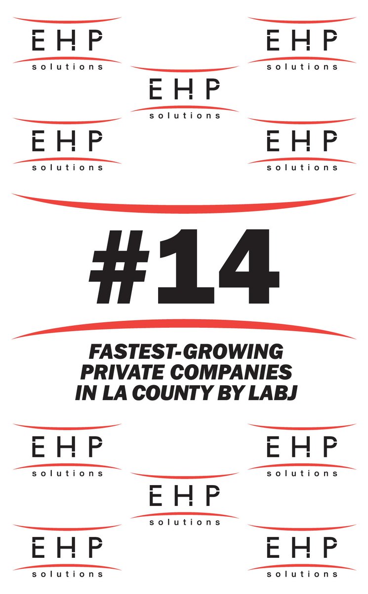 EHPsolutions's tweet photo. Hallelujah! Feeling incredibly grateful and excited to announce that our company has been ranked the 14th fastest-growing private company in Los Angeles County! 🎉 Thank you to everyone who has been a part of this journey. Your support means the world to us! 🙌 https://t.co/n42rLKbCyp