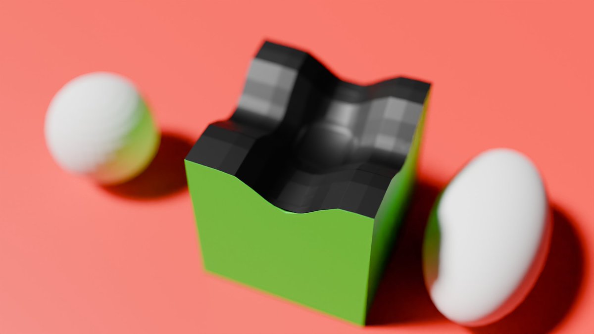 hinata_hugu's tweet image. 表面への密着方法の検討
凹んでると大変
#Blender
#Modify
#Addon