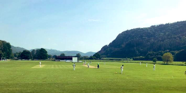 Today’s beautiful cricket ground is the home of Llanrwst CC in Wales