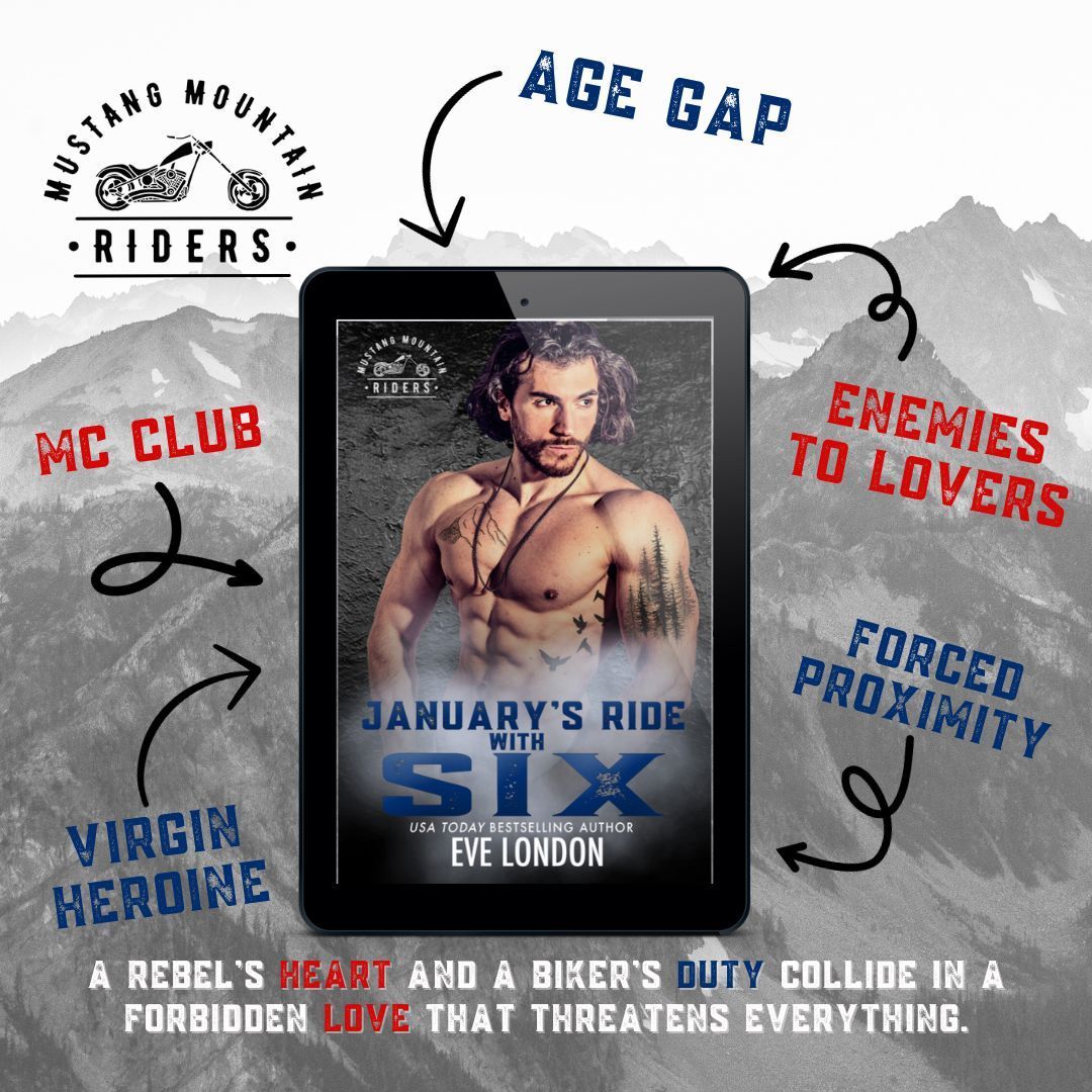 #NEW A rebel's heart and a biker's duty collide in a forbidden love that threatens everything. January's Ride with Six by Eve London buff.ly/3Hodh0v (Affiliate)
