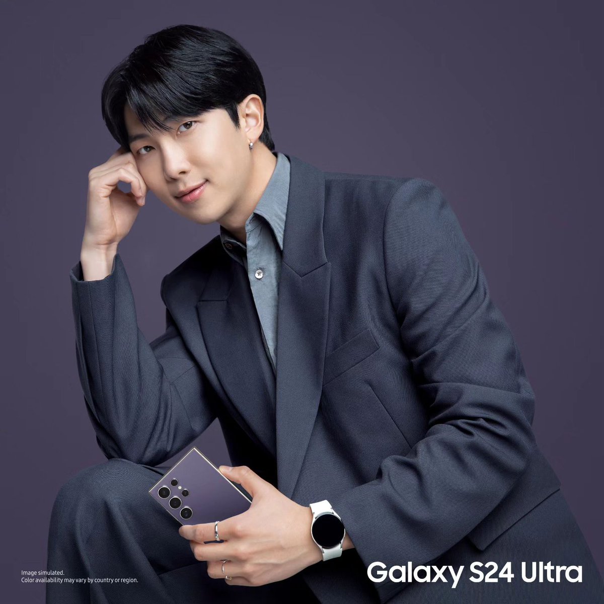 btswingsjm7's tweet photo. [📸] Nuevas fotos promocionales de #RM, #SUGA y #JIMIN para el nuevo Samsung Galaxy S24 Ultra! 💜

 [+] https://t.co/sFLk0bx0hl