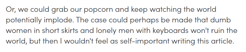 @impishpixiee lol
hope you get a job somewhere hun
there are far less entertaining women currently writing for Jacobin and the Huff Post and the Guardian.