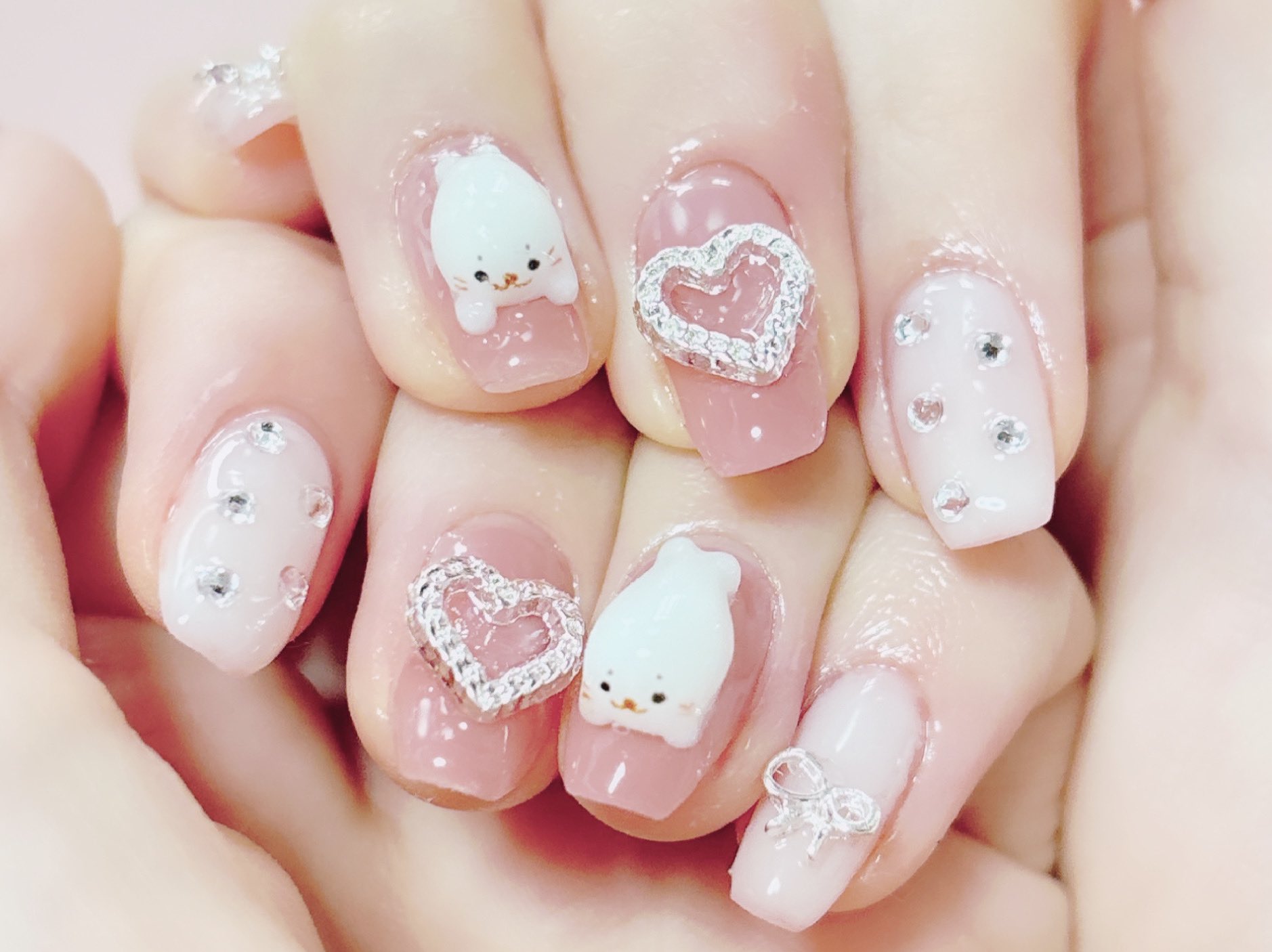 3dネイルパーツ ネイル あざらし ネイルパーツ