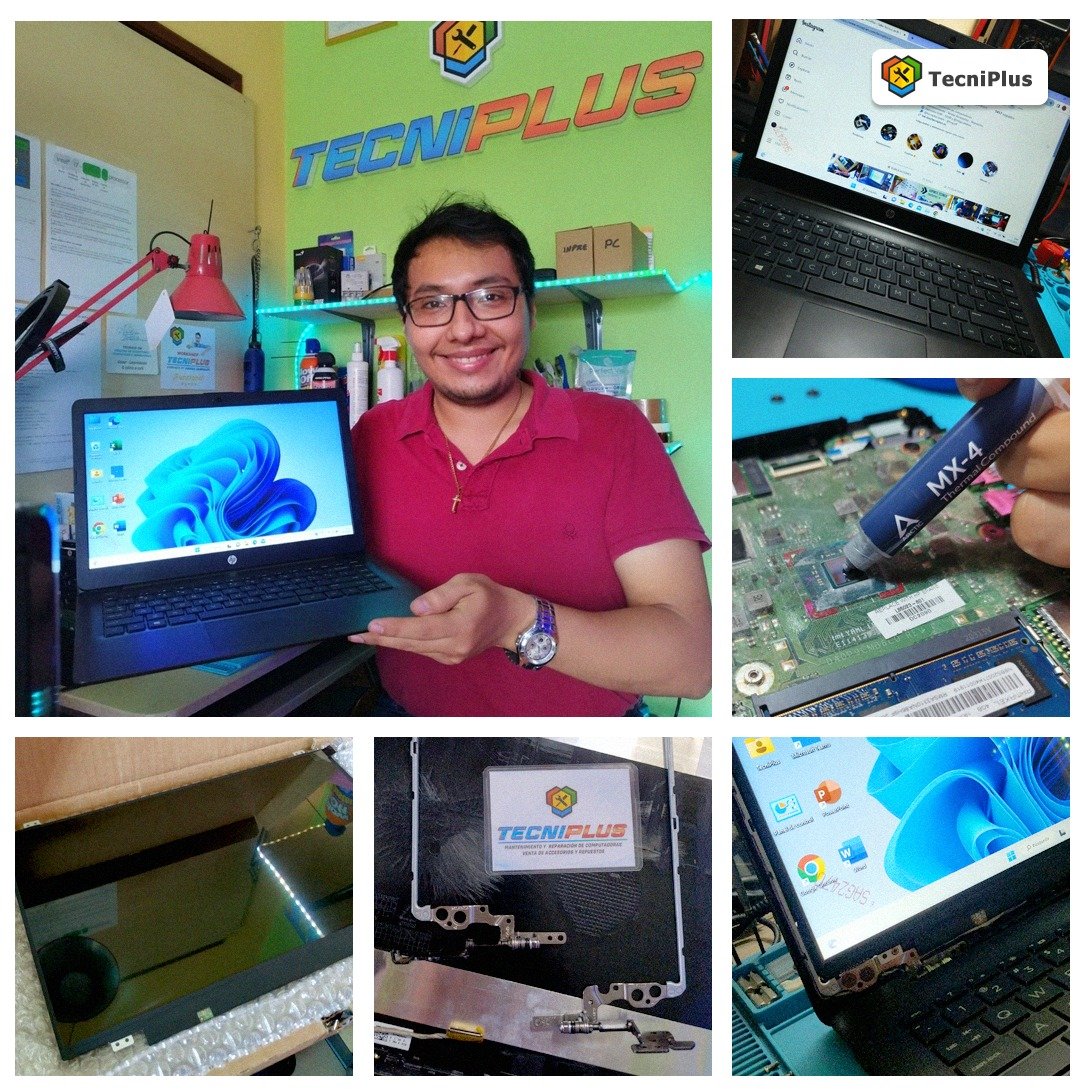 Laptop <a href="/HP/">HP</a> - Se procede a realizar el cambio de pantalla, una vez confirmado por el propietario. 👌🏼

Nuestro #Plus: Limpieza y ajuste de bisagras, no puede faltar su pasta térmica de alta calidad <a href="/ARCTIChannel/">ARCTIC</a> 😍 trabajamos con las mejores marcas.