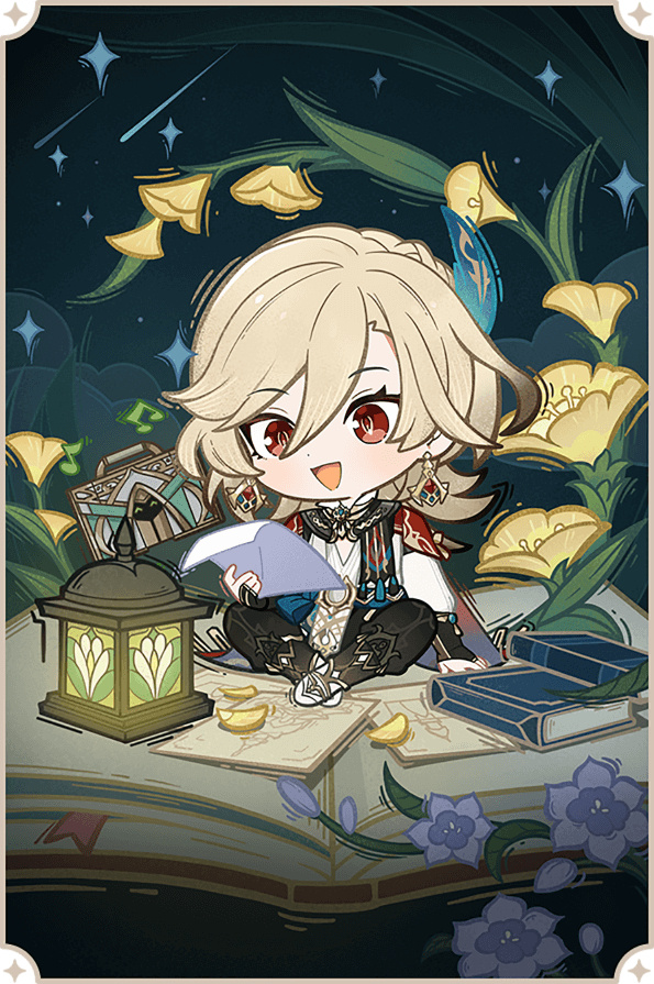 GenshinUpdate's tweet photo. Illustrations from "Starlit Letter" - The Web Event for Genshin Impact's 4th Character OST Album (4)
 #GenshinImpact #原神 #원신 https://t.co/5w0ir52DvF