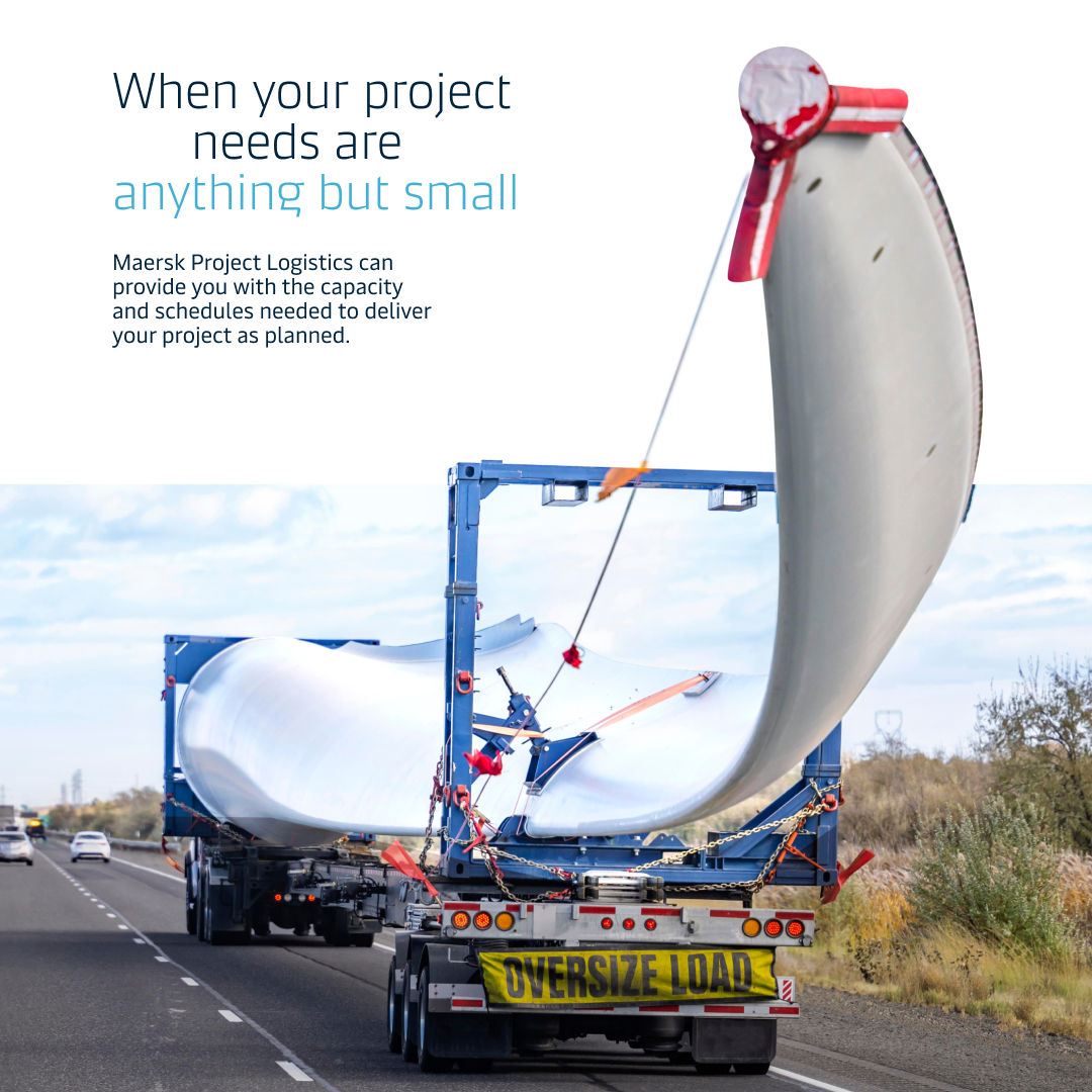 Maersk's tweet image. Your project – delivered as planned. ✅ ​​

​​Maersk&apos;s Project Logistics team bring years of experience in planning and reliably delivering complex projects all around the world. 

Know More: bit.ly/3S1nXHh

#projectlogistics #alltheway #oversizecargo #maersk