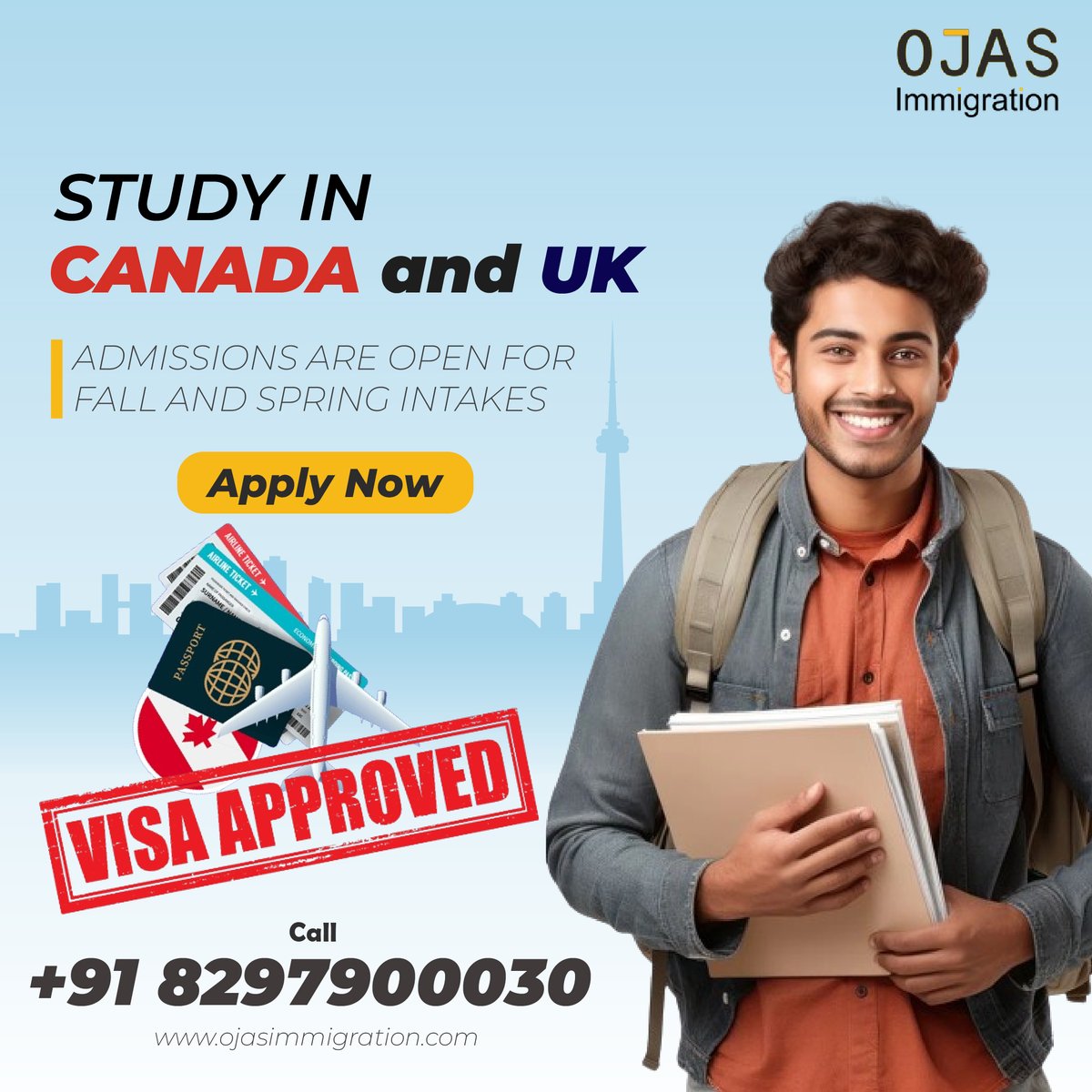 ImmigrationOjas's tweet photo. 🎓Get Quality Education With Immense Career Opportunities!
Study in CANADA and UK 🍁✈️

Admissions are open for fall and spring intakes    

#StudyinCanada #studyvisa #studyinUK2024 #canada  #canadavisa #uk #Immigration #ojasimmigration #studentvisa  #StudyAbroad2023 https://t.co/EtVoPb3lqd