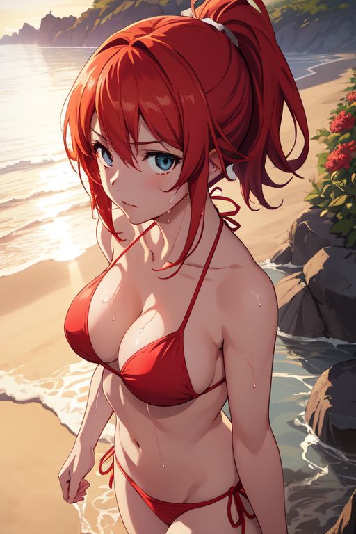 DGallardo53's tweet photo. Bueno, bueno, bueno... Rias Gremory jóvenes, rias gremory ❤️❤️❤️💝💖💝💗❤️‍🔥
#RiasGremory #bikini #redbikini #highschoolDXD #anime #animegirl #animeia #ia #iaillustration #beach #sunset https://t.co/K94CTvPgab