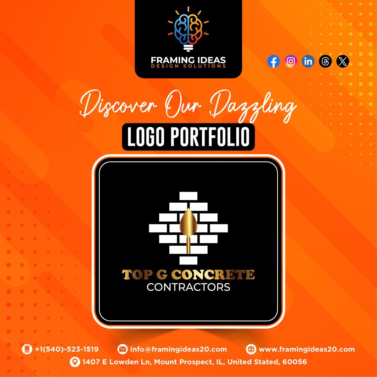 Dazzling Designs Await! ✨

#framingideas #framingideas20 #DesignAgency #BrandingAgency #LogoDesigns #CreativePortfolio #WebDev #DesignMagic #BrandIdentity #DigitalArtistry #LogoInspiration #BusinessSuccess #businessowner #CEO #entrepreneur