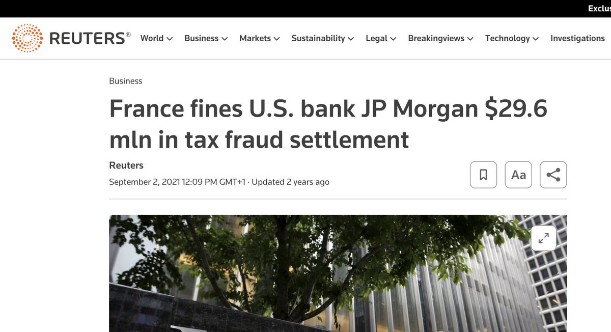 Jamie Dimon, #bitcoin use cases are:
- Money laundering
- Fraud
- Tax avoidance
- Sex trafficking 

JP Morgan, hold my beer...