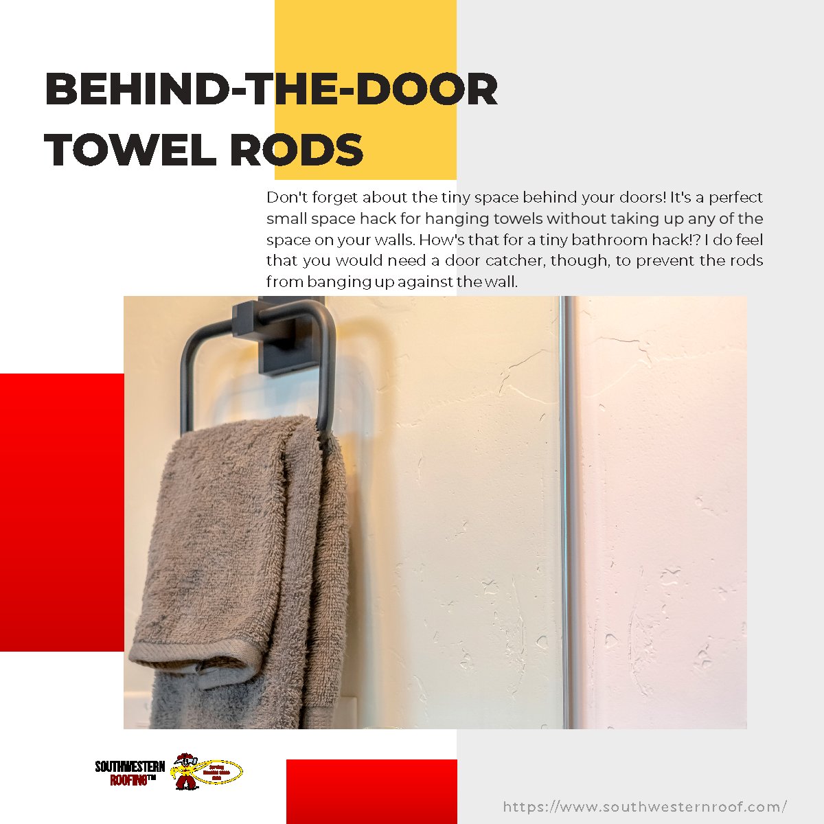 swroofing_tm's tweet image. SMALL SPACE HACKS TO MAKE USE OF EVERY POSSIBLE SPACE WITHOUT LOOKING CROWDED

#SmallSpaceHacks #MaximizeSpace #CleverStorageIdeas #SpaceOptimization #SmallSpaceLiving #OrganizeLikeAPro #UtilizeEveryInch #CreativeStorageSolutions #SpaceSavingIdeas #MultiFunctionalFurniture

 ...