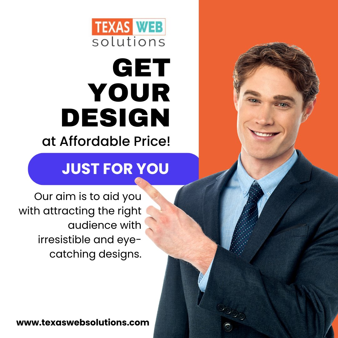 WebsolutionsTx's tweet image. Special Offer JUST FOR YOU
Unlock the power of stunning visuals with our custom designs at unbeatable prices.
Let&apos;s transform your ideas into magnetic designs that captivate your audience.
Visit us now at texaswebsolutions.com and see the magic unfold!
#DesignDreams #Creativity