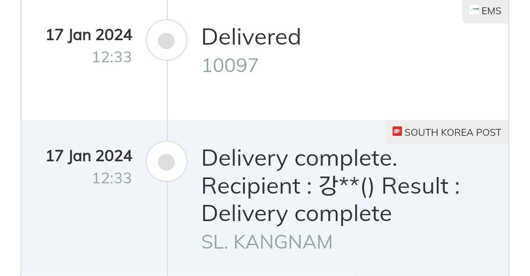 Our message book has arrived in Korea and been received by someone with surname 강 yesterday afternoon, we're not sure if it's Hyewon herself or a staff that received it but it has safely arrived at 8D's office 💖 

#강혜원 #KangHyeWon #カンヘウォン #姜惠元 <a href="/hyemu_official/">Team Hyemdan</a>