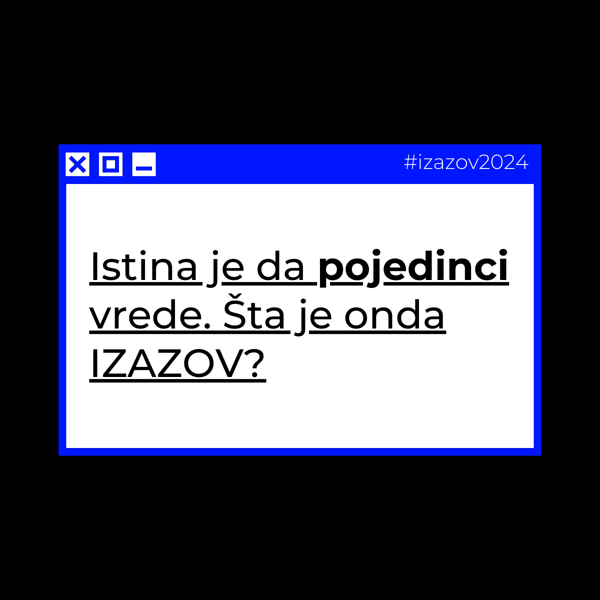 Izazov je raditi kao tim! #izazov2024