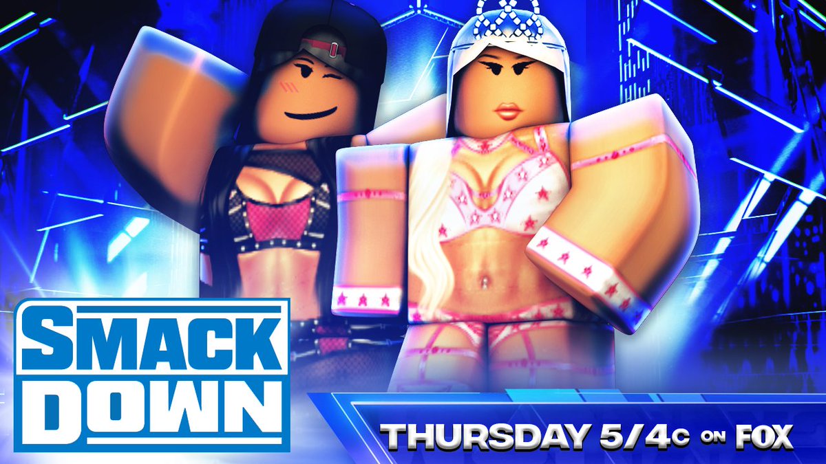 _WWERoblox's tweet photo. -SMACKDOWN-
@JayDarrienRBLX goes one on one with @slyraffy
-
#RaderJade set to take on the one and only #Malustratton
-
@ominteen takes on @rememberingmsfl
-
@JandiceMichelle looks to get a win over @KimiIcchika
#WWE2K24
#SmackDown https://t.co/nq8PEkB8wA