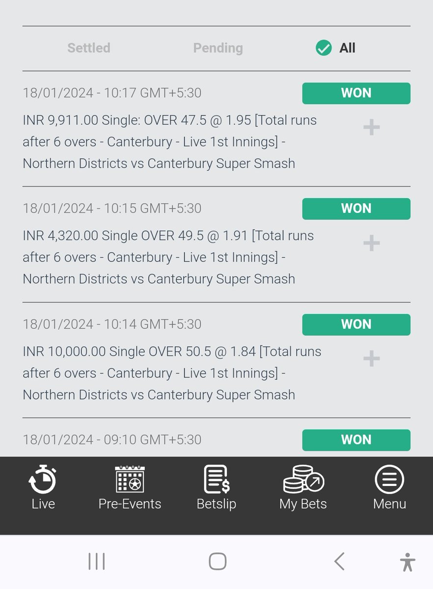 This is some start from Cantberry 
Thank you Bowes and Latham 🤑💰🤑❤️✌️❤️👀

#SuperSmashNZ 
#AUSvsWI 
#GamblingX