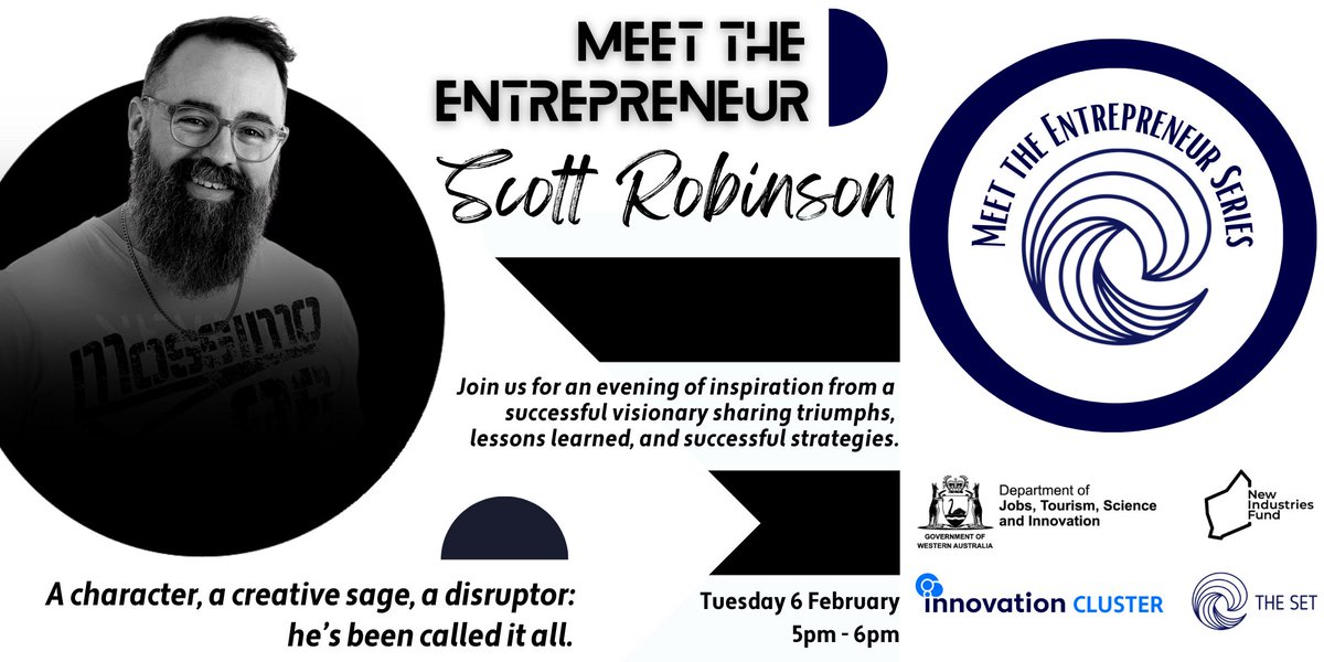 InnovateCluster's tweet photo. 🌟 Unlock the Power of Entrepreneurship! 🚀 Join us for an exclusive evening at our Meet the Entrepreneur event with the remarkable Scott Robinson. Gain insights, inspiration, and valuable knowledge to fuel your journey in the business world. 🌐✨

👉https://t.co/FxcbRzGEYY https://t.co/HlBxdeTsoo