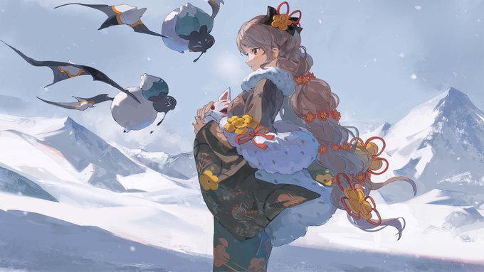 「髪飾り 冬」のTwitter画像/イラスト(新着)