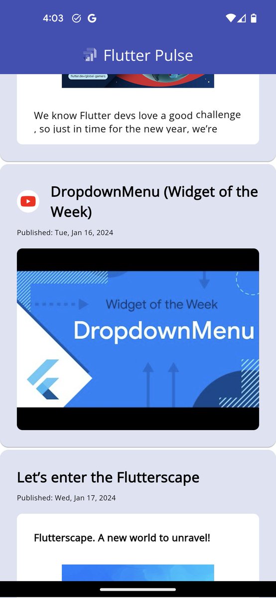 FlutterPulseApp's tweet image. DropdownMenu (Widget of the Week)

@ericwindmill