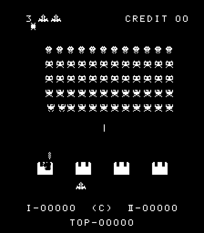 CHanafuda's tweet photo. Este mes Space Fever cumple 45 años, alienígenas de 3 especies diferentes vienen a invadir el planeta, para detenerlos necesitas una nave que dispara rayos para destruir a los alienígenas, hay 3 modos de juego distintos: Game A, Game B y Game C.
#スペースフィーバー
#SpaceFever https://t.co/PZ2TNtFfAC