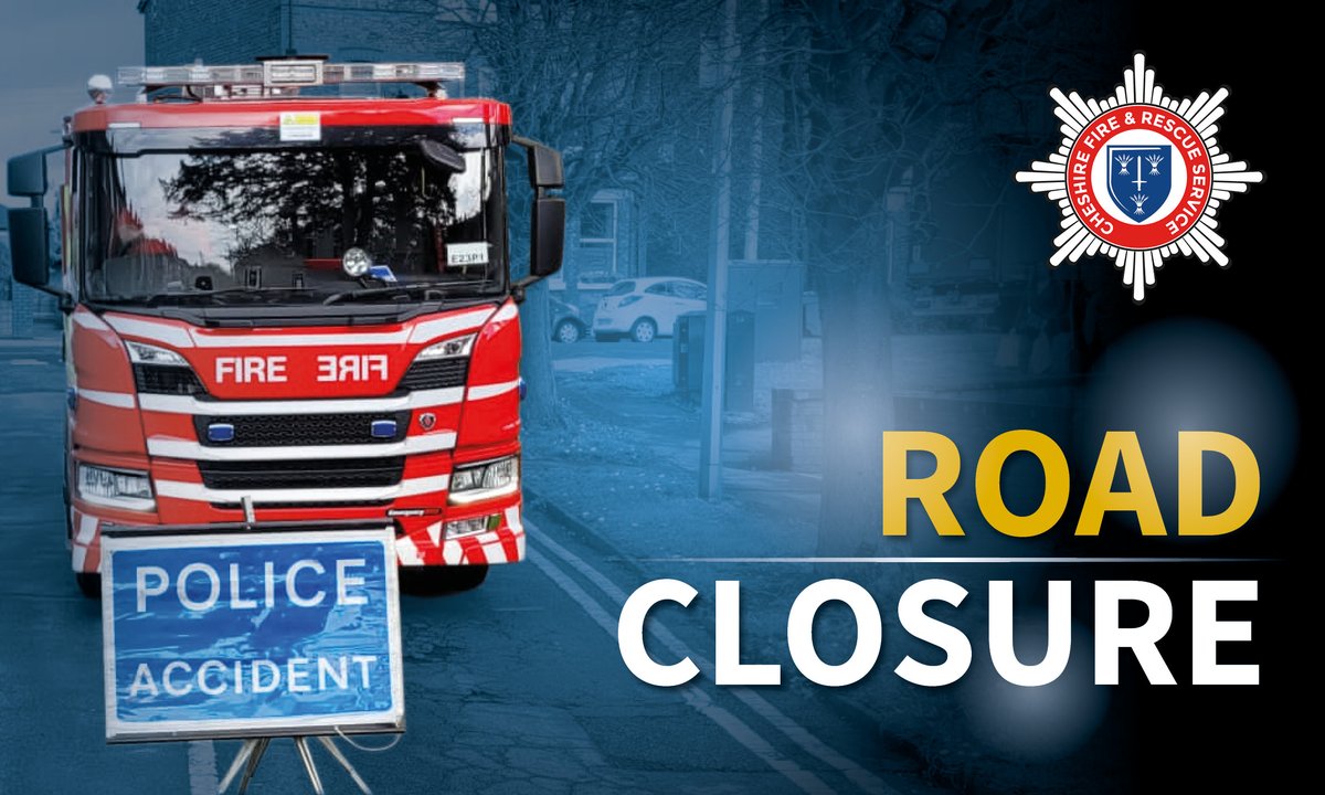 CheshireFire's tweet image. INCIDENT | Firefighters are at the scene of a road traffic collision involving two vehicles on Birch Lane in Middlewich. The road is currently closed. Please avoid the area.