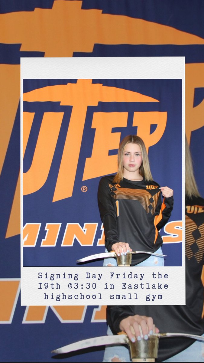 Join me at my signing ceremony to continue my soccer career at the University of Texas at El Paso! @Prep1USA @Prep1Athletes @FECHS_EPTX @EHSoccerENGLAND @UTEPSoccer