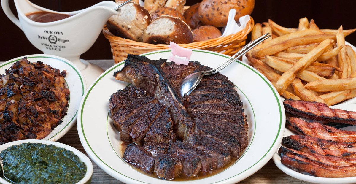 18/01/2024, Peter Luger Steak House, Brooklyn, NYC
12:15 PM
 
ในที่สุดผมก็ได้มากินสเต็กในร้านที่ใฝ่ฝันมานาน โดยมีผู้ร่วมโต๊ะคือ @jeremyhwang97
แต่ปริมาณอาหารที่เยอะแบบนี้ ถ้ามีคนอื่นๆตามมาร่วมโต๊ะด้วยก็คงดีน้า...

#AESTHIXinNY

(ภาพจาก : peterluger.com)