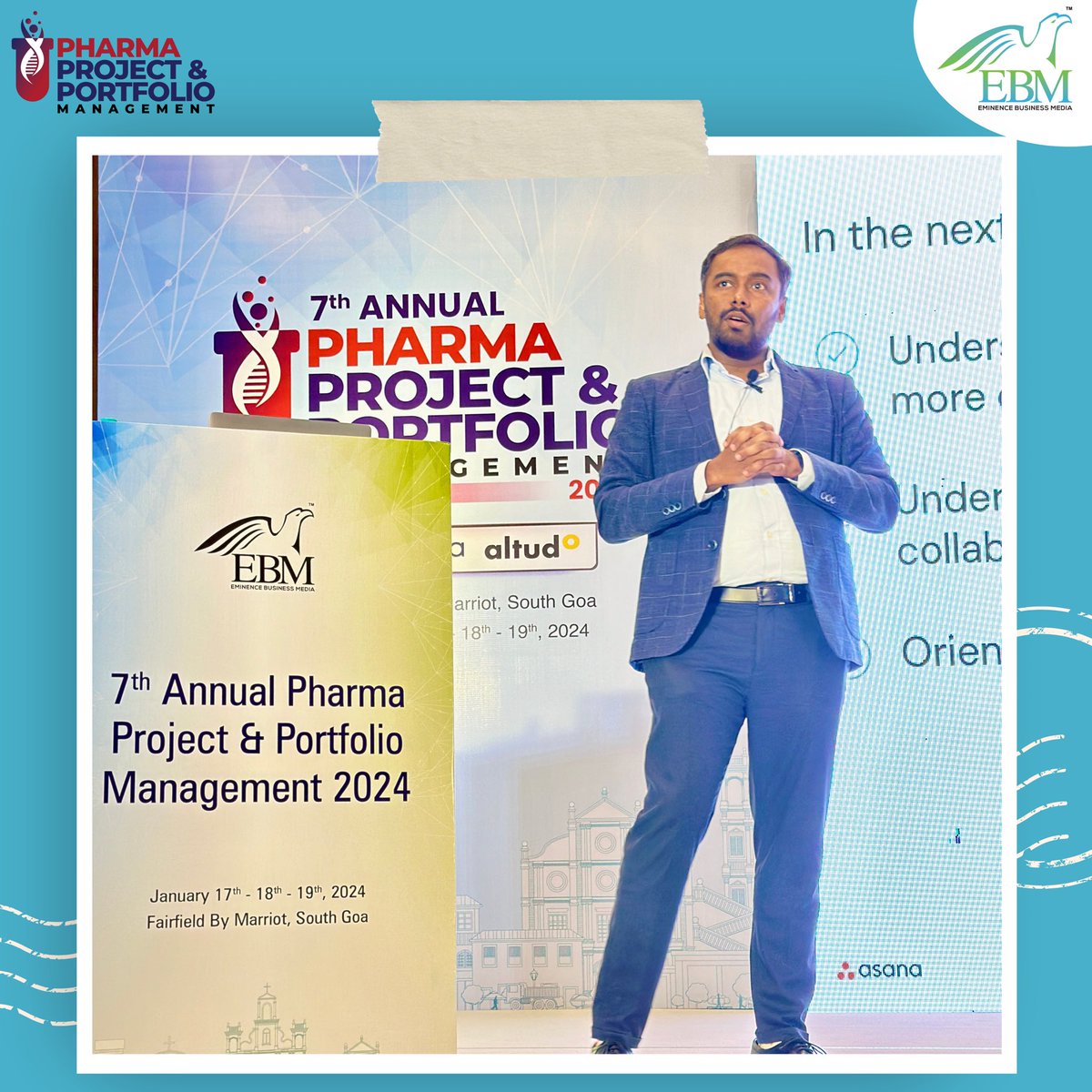 eminence_group9's tweet photo. Understand the key challenges in traditional project management and streamline the tools required for it with Vishnu Prasad at the 7th Annual Pharma Project and Portfolio Management 2024.
#eminencebusinessmedia #ebmpppm7 #pharmaproject #pharmaportfolio #eminencegroupventures https://t.co/9MrgausM2H