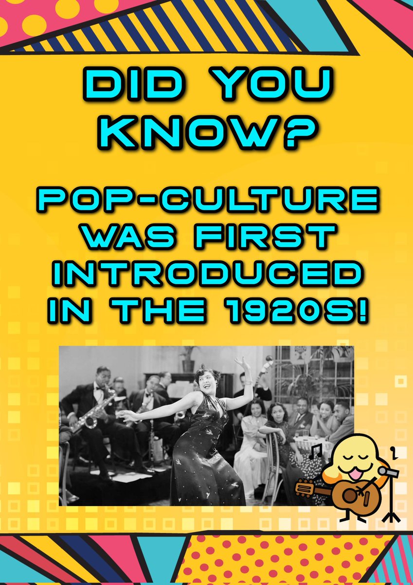 Did you know? 
The 1920's introduced Pop-culture into the American lifestyle. 

Pop-culture during the 1920's introduced society to things such as the flapper, automobiles, jazz music, movies, and nightclubs. 

World war 1 has ended.

#apc2024 #asiapopcon #didyouknow