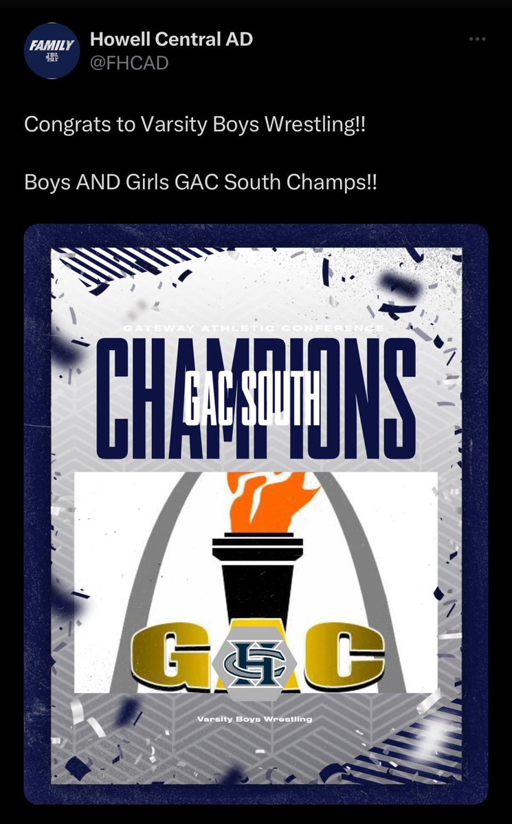 GAC South Champs!!!
Congrats, Spartans!!!!